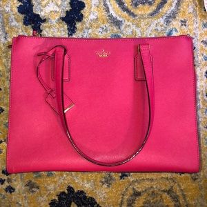 Beautiful pink Kate spade structured tote!